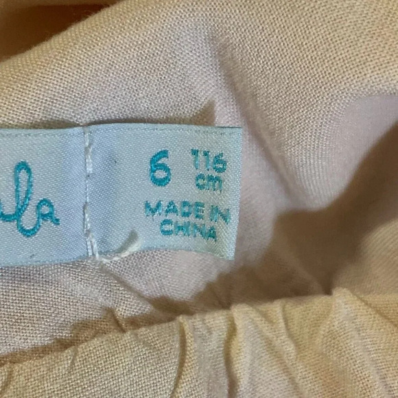 Abel Lula Girl's Sleeveless Sheer Ruffle‎ Zip Up Jumpsuit SIze 6 - Picture 9 of 15